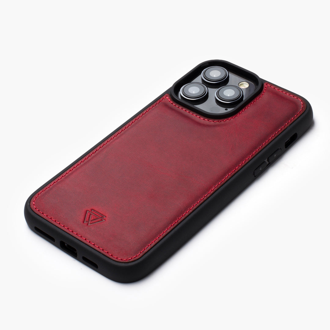 Back Cover Magsafe Case El Yapımı Hakiki Deri iPhone 16 Pro Kılıfı