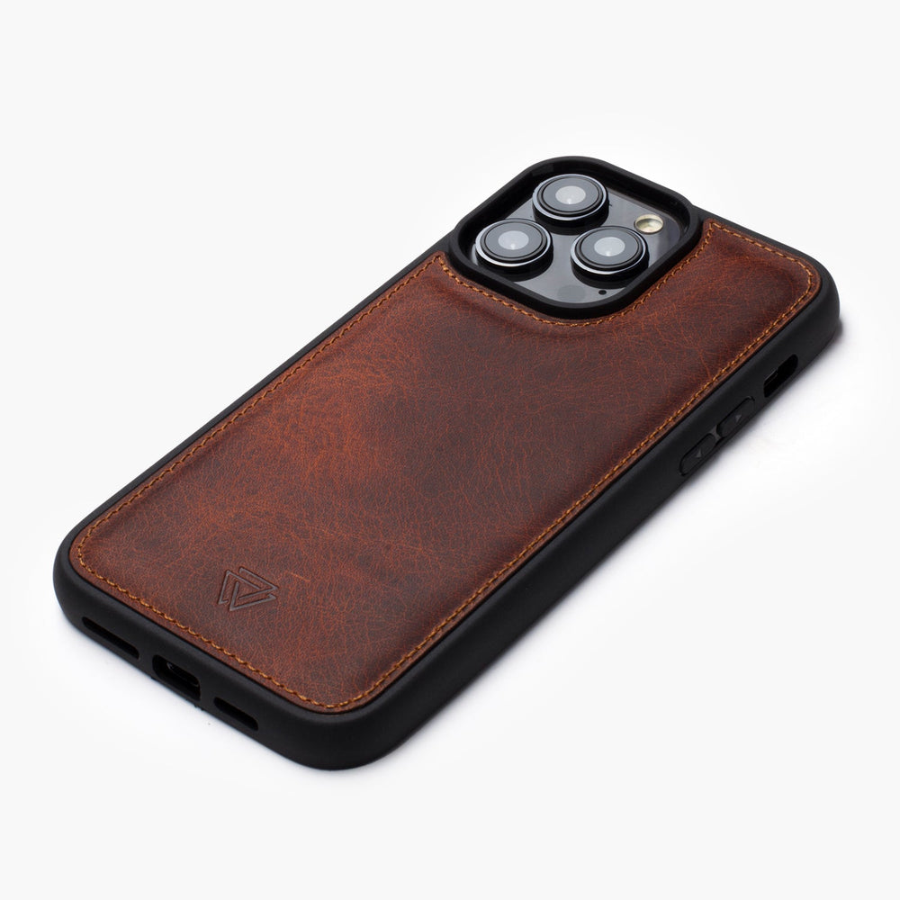 Back Cover El Yapımı Hakiki Deri iPhone 13 Kılıfı