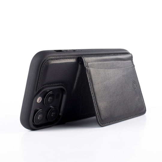 Back Wallet El Yapımı Hakiki Deri iPhone 15 Pro Kılıfı