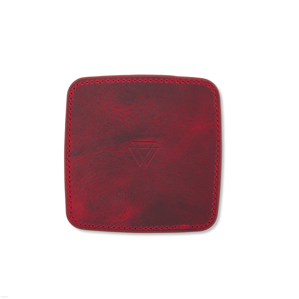 El Yapımı Hakiki Deri Bardak Altlığı