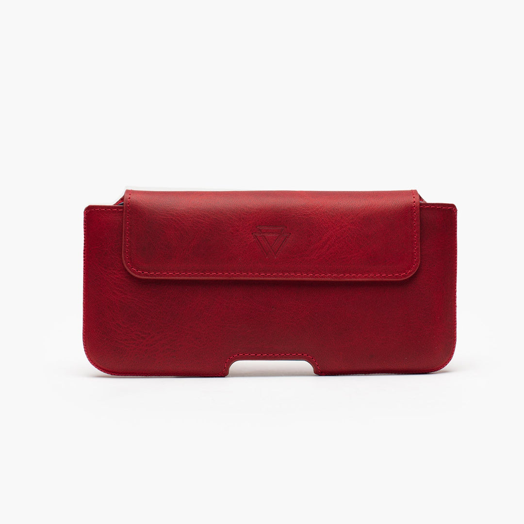 Belt Holster El Yapımı Hakiki Deri iPhone 13 Pro Max Kılıfı