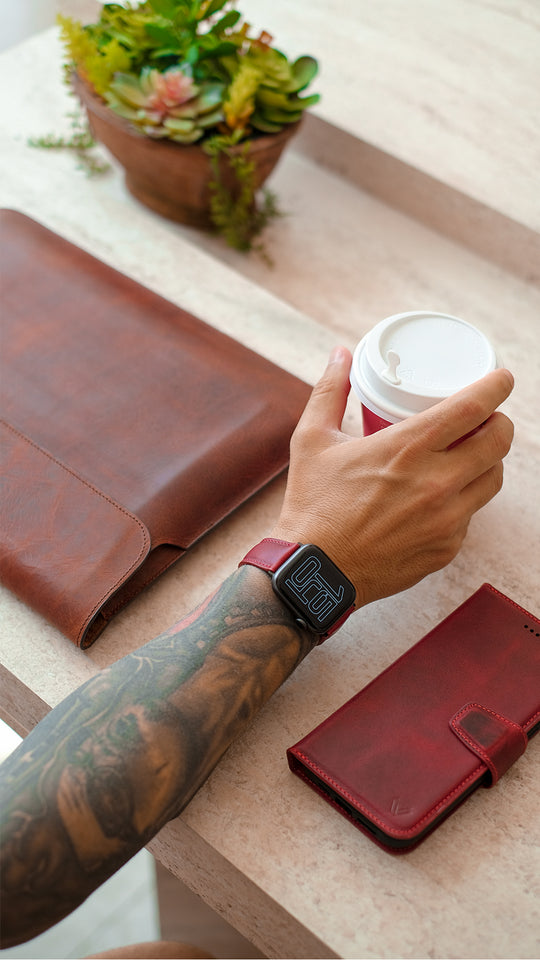 Classic Case El Yapımı Hakiki Deri Samsung S24 Plus Kılıfı