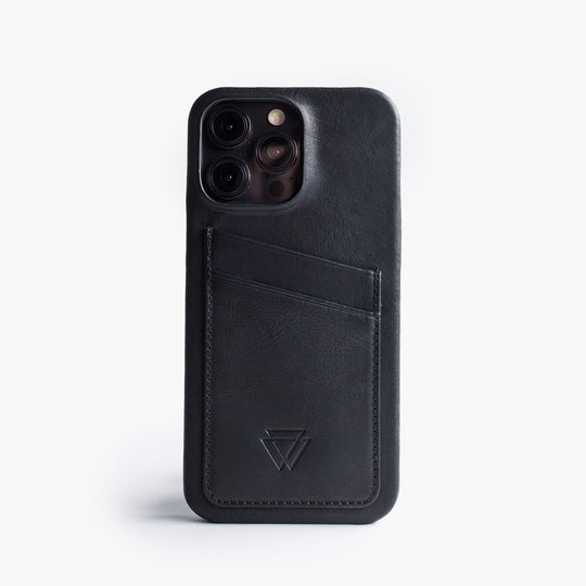 Full Wrap C.C. El Yapımı Hakiki Deri iPhone 15 Pro Kılıfı