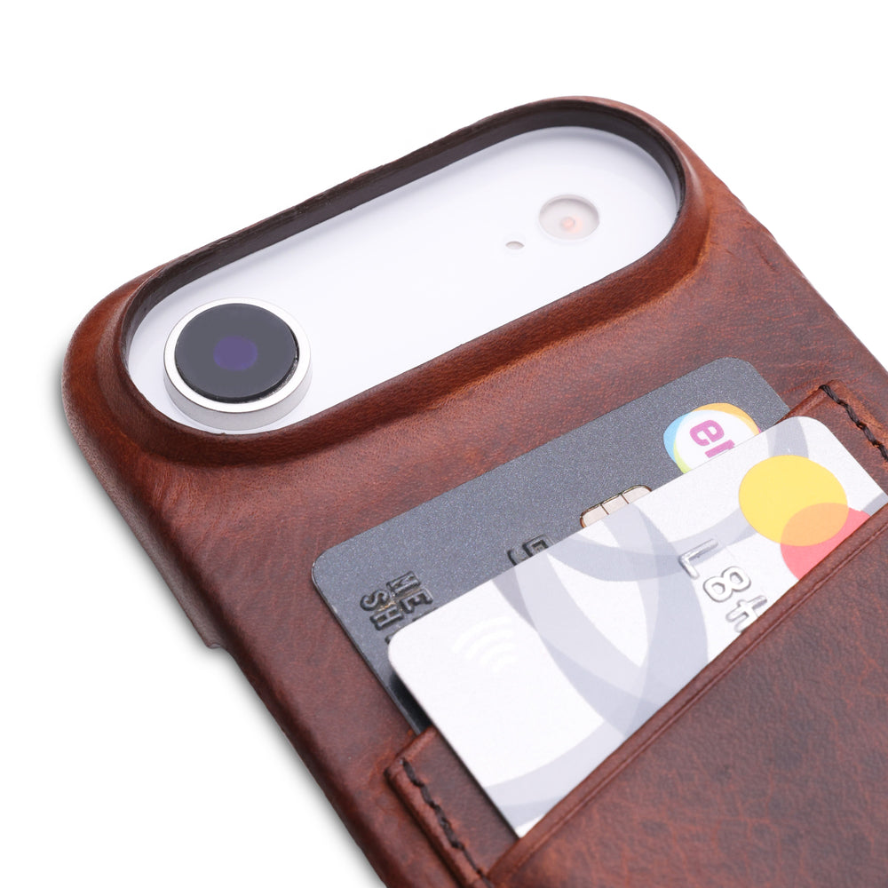 Full Wrap C.C El Yapımı Hakiki Deri iPhone 17 Air Kılıfı