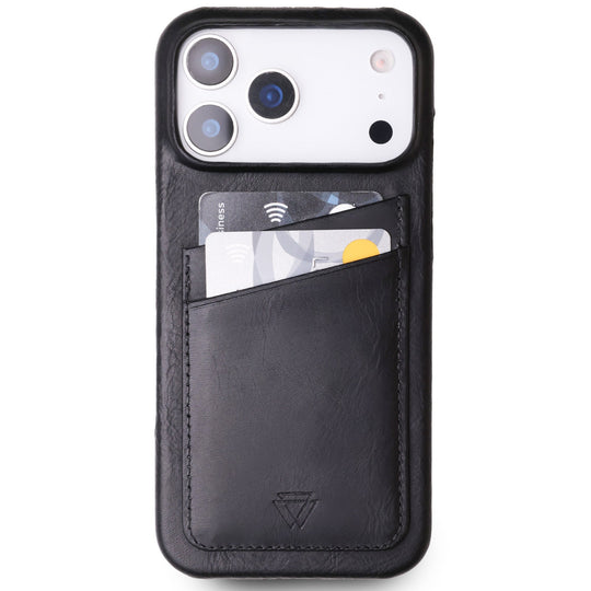 Full Wrap C.C El Yapımı Hakiki Deri iPhone 17 Pro Kılıfı