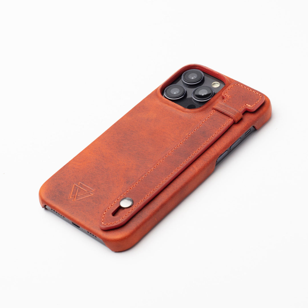 Full Wrap Holder El Yapımı Hakiki Deri iPhone 15 Plus Kılıfı