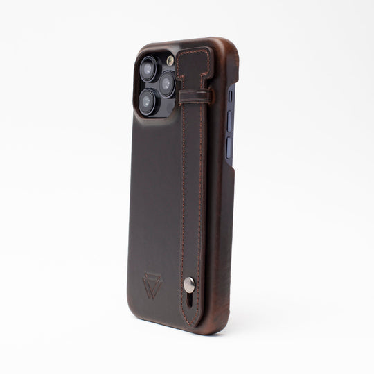 Full Wrap Holder El Yapımı Hakiki Deri iPhone 15 Plus Kılıfı