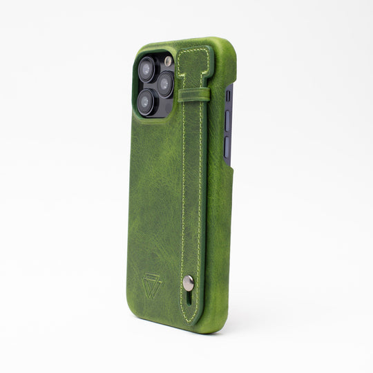 Full Wrap Holder El Yapımı Hakiki Deri iPhone 15 Plus Kılıfı