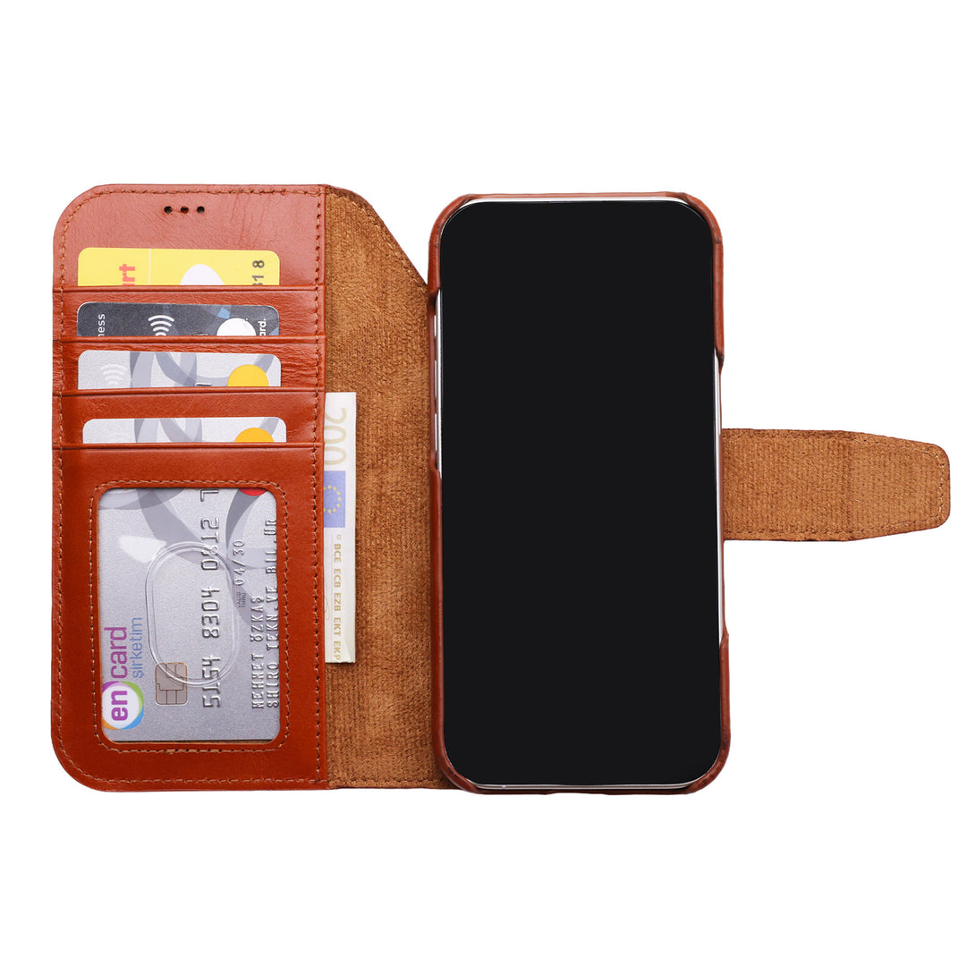 Full Wrap Magic Case El Yapımı Hakiki Deri iPhone 17 Air Kılıfı