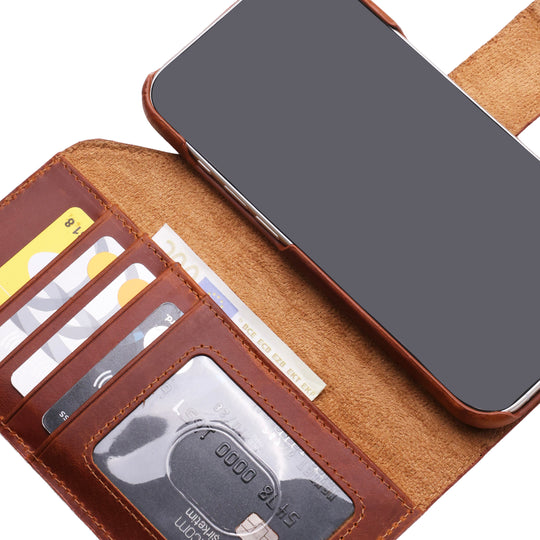 Full Wrap Magic Case El Yapımı Hakiki Deri iPhone 17 Air Kılıfı