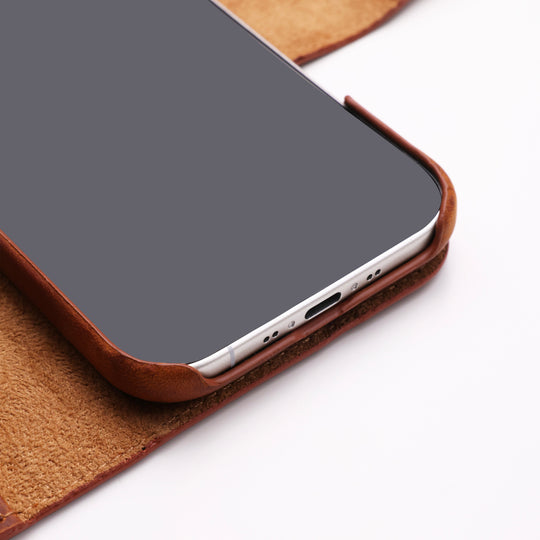 Full Wrap Magic Case El Yapımı Hakiki Deri iPhone 17 Air Kılıfı