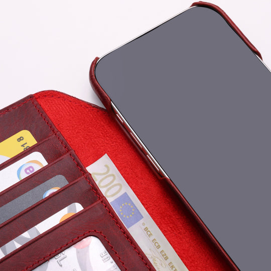 Full Wrap Magic Case El Yapımı Hakiki Deri iPhone 17 Air Kılıfı