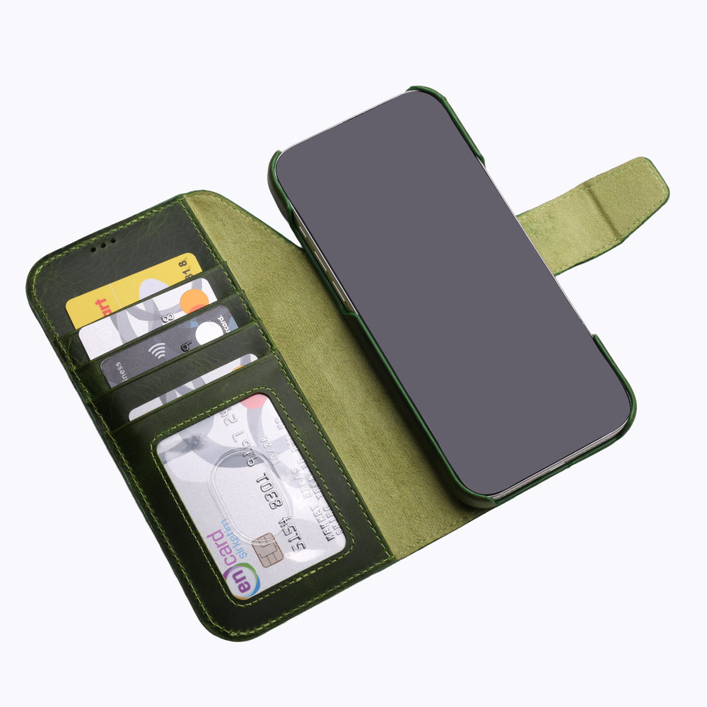 Full Wrap Magic Case El Yapımı Hakiki Deri iPhone 17 Pro Kılıfı