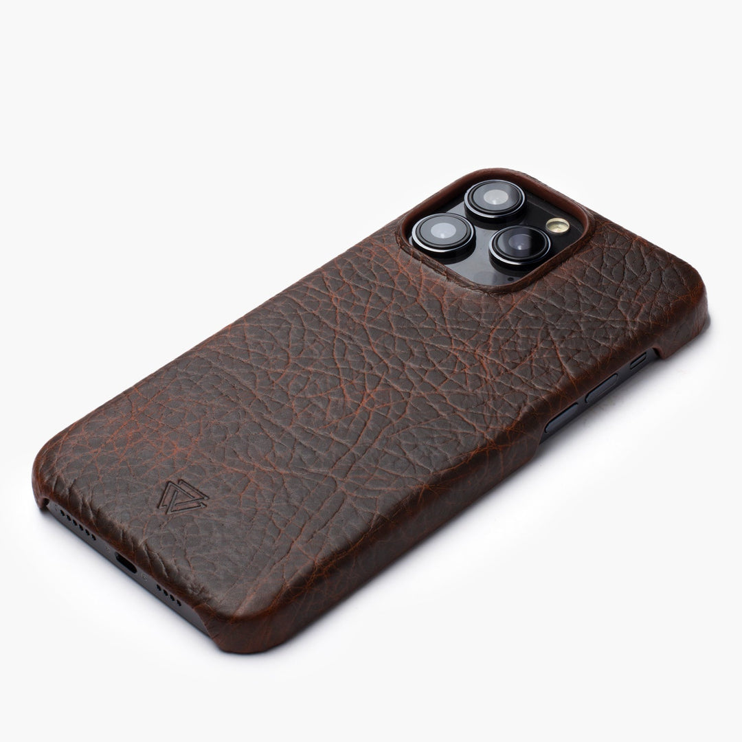 Full Wrap Magsafe El Yapımı Hakiki Deri iPhone 15 Pro Kılıfı