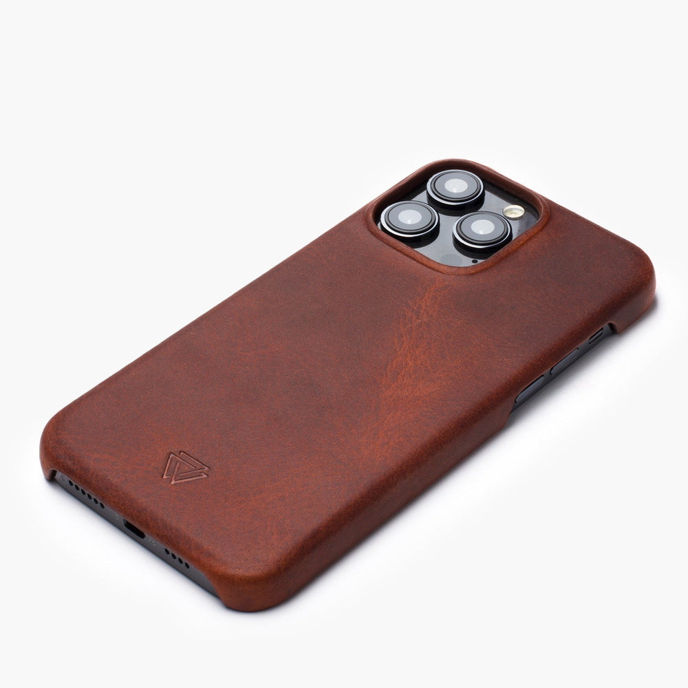 Full Wrap Magsafe El Yapımı Hakiki Deri iPhone 15 Pro Max Kılıfı