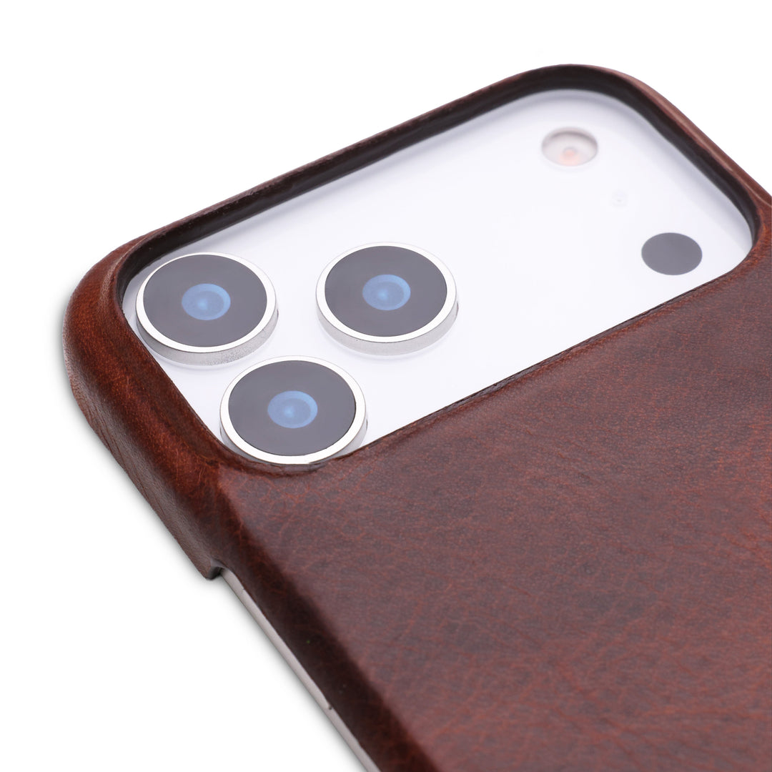 Full Wrap Magsafe El Yapımı Hakiki Deri iPhone 17 Pro Kılıfı