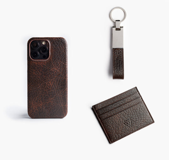 Klasik Deri Hediye Seti - Full Wrap Magsafe