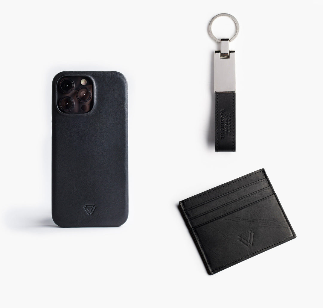 Klasik Deri Hediye Seti - Full Wrap Magsafe