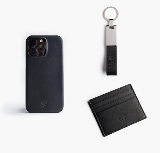 Klasik Deri Hediye Seti - Full Wrap Magsafe