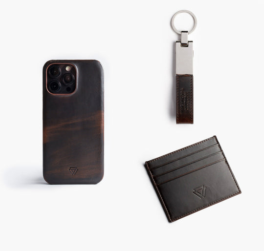 Klasik Deri Hediye Seti - Full Wrap Magsafe