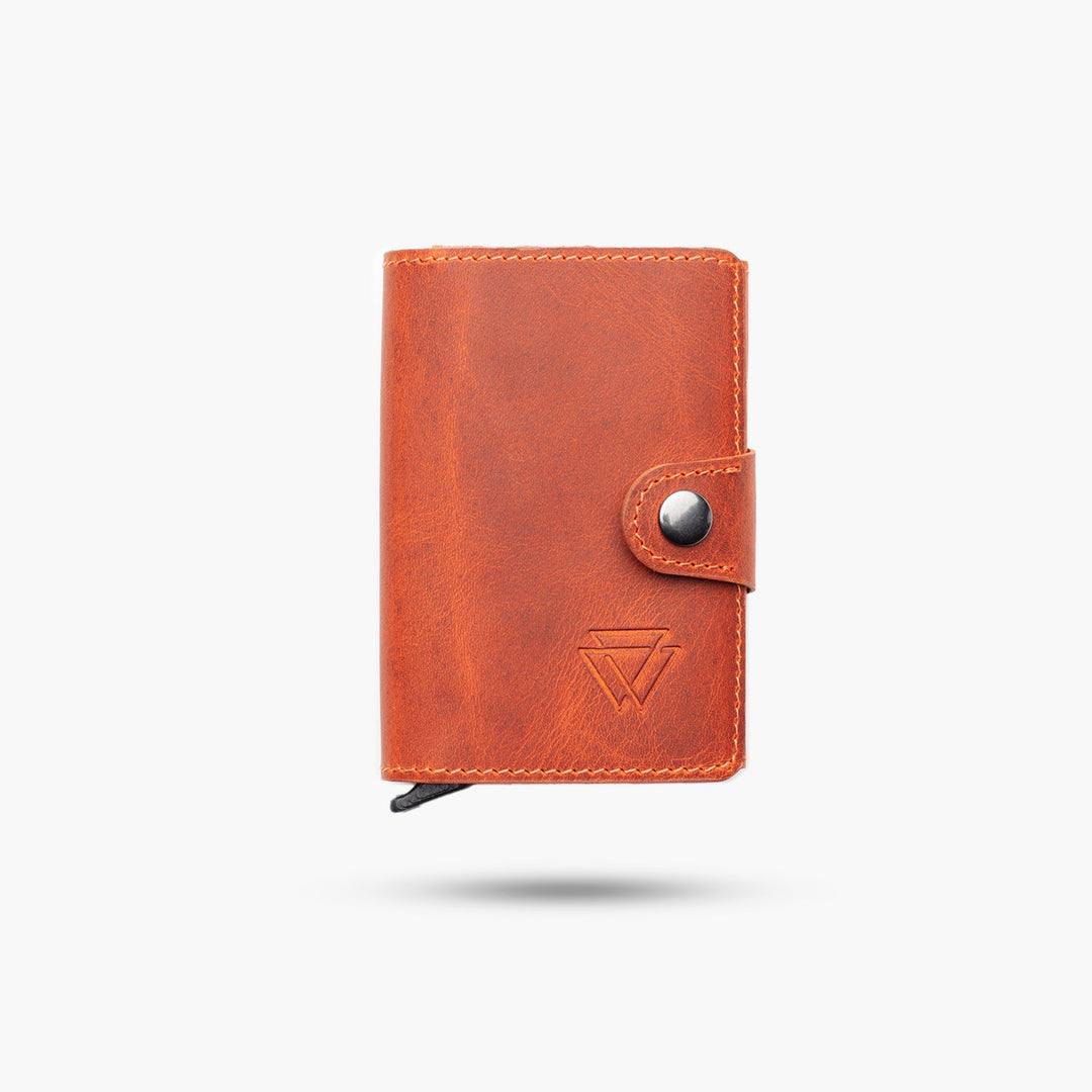 El Yapımı Hakiki Deri Mechanized Multi Wallet