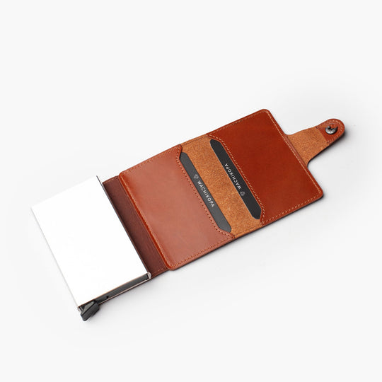 El Yapımı Hakiki Deri Mechanized Multi Wallet