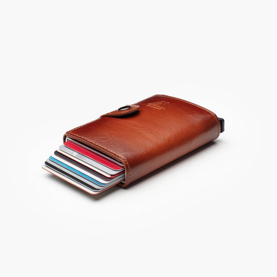 El Yapımı Hakiki Deri Mechanized Multi Wallet