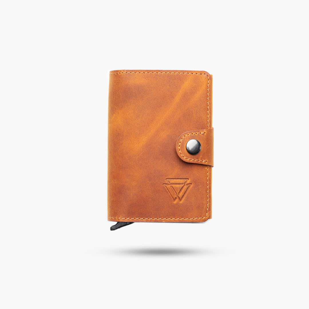 El Yapımı Hakiki Deri Mechanized Multi Wallet