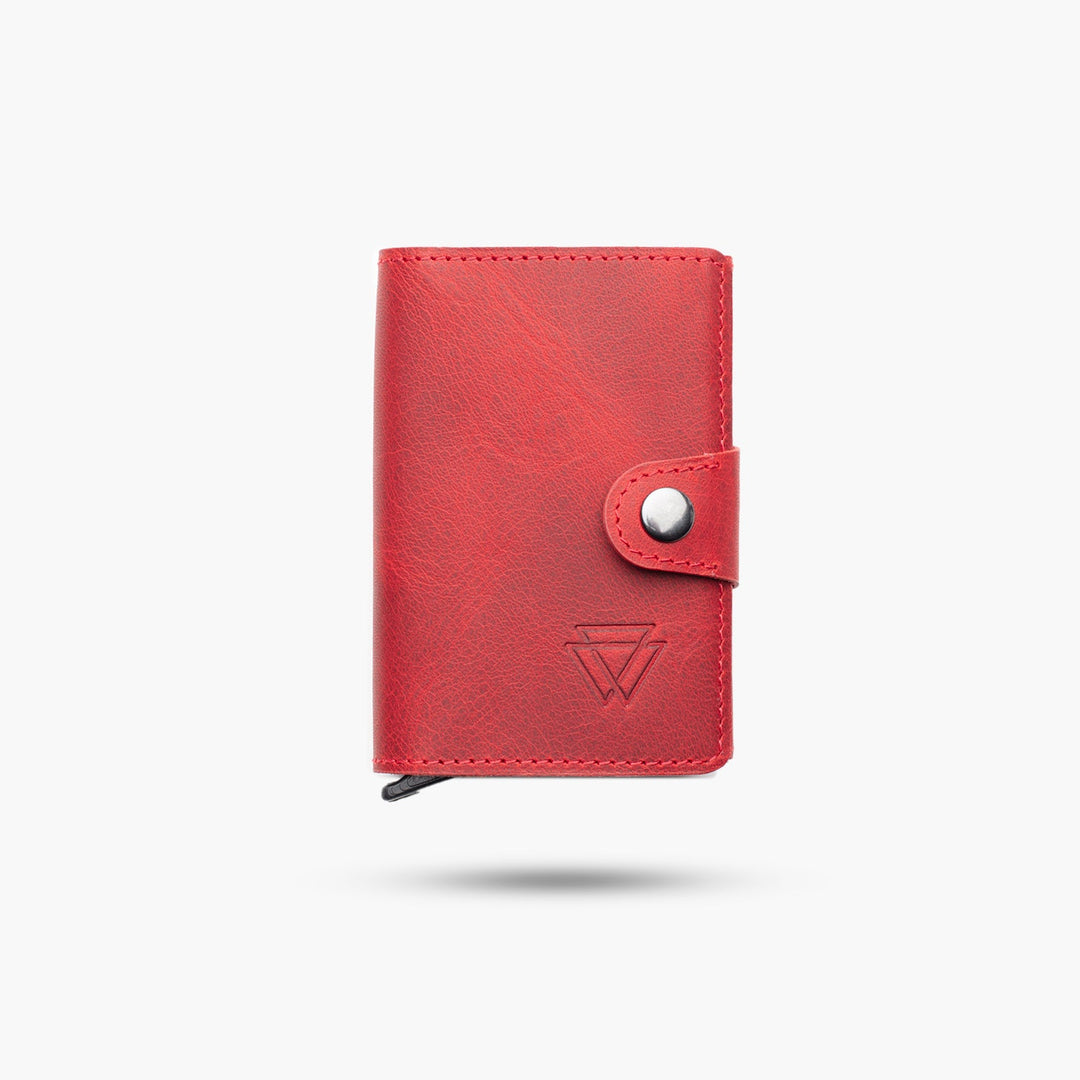 El Yapımı Hakiki Deri Mechanized Multi Wallet