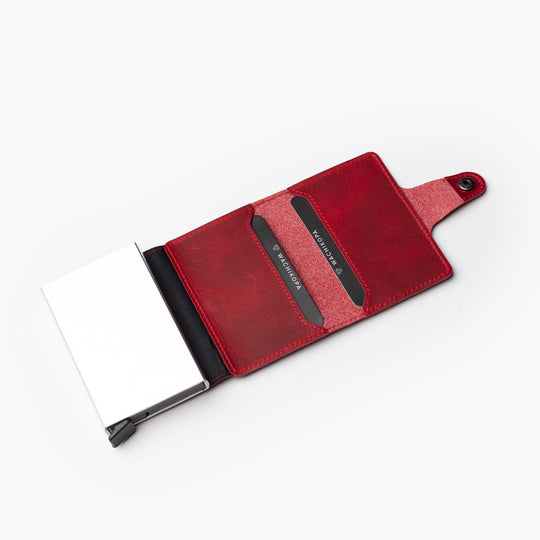 El Yapımı Hakiki Deri Mechanized Multi Wallet