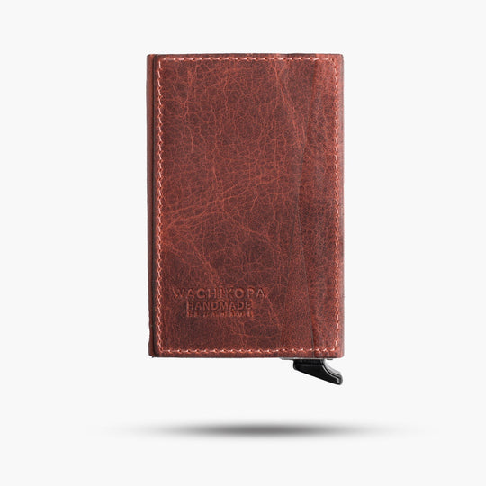 El Yapımı Hakiki Deri Mechanized Wallet