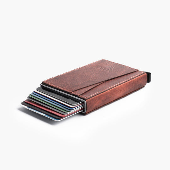 El Yapımı Hakiki Deri Mechanized Wallet