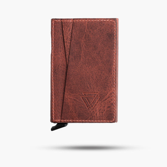 El Yapımı Hakiki Deri Mechanized Wallet