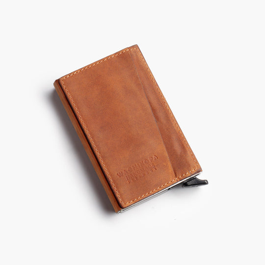 El Yapımı Hakiki Deri Mechanized Wallet