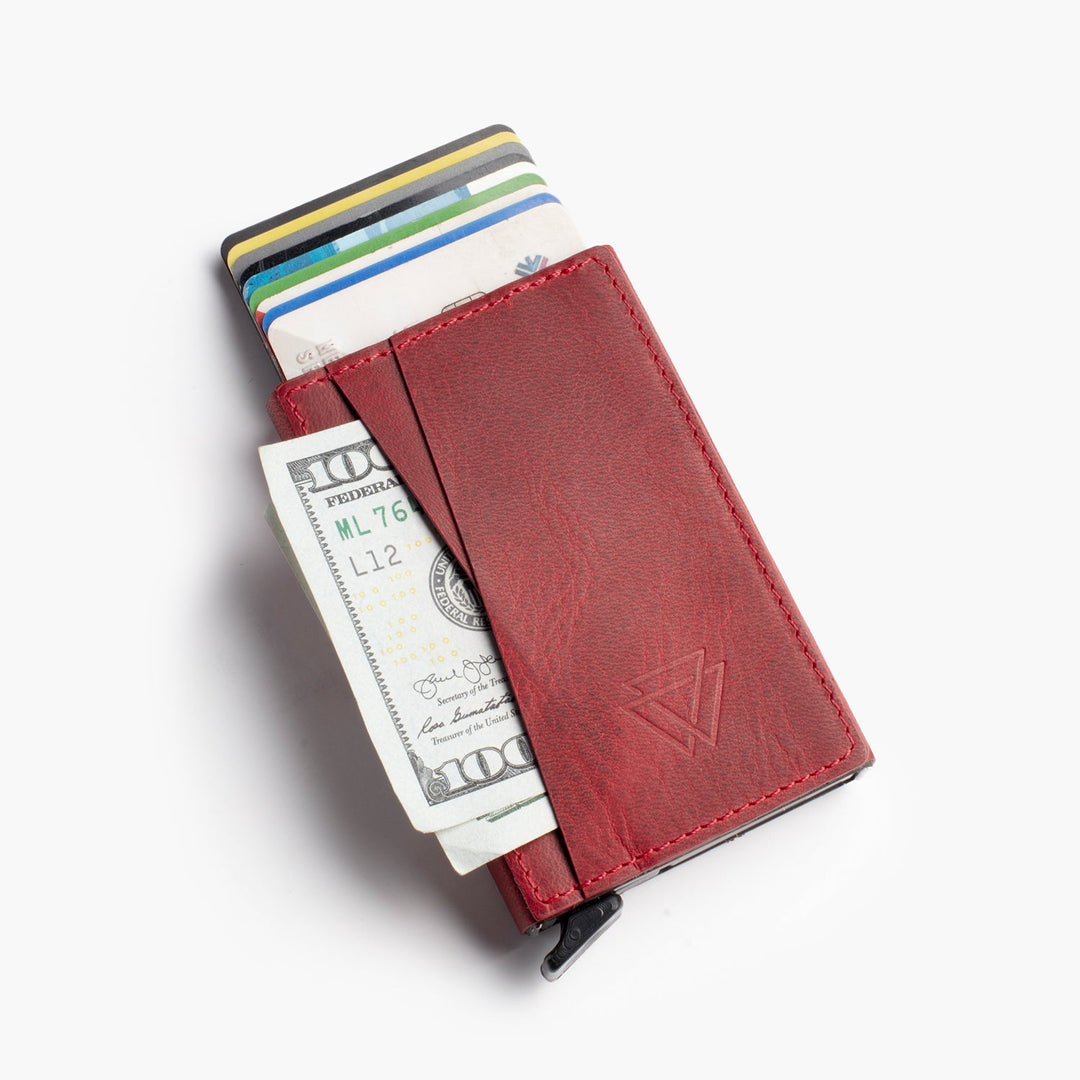 El Yapımı Hakiki Deri Mechanized Wallet