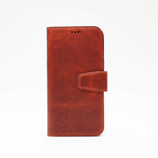 Multi Wallet El Yapımı Hakiki Deri iPhone 12 Pro Max Kılıfı