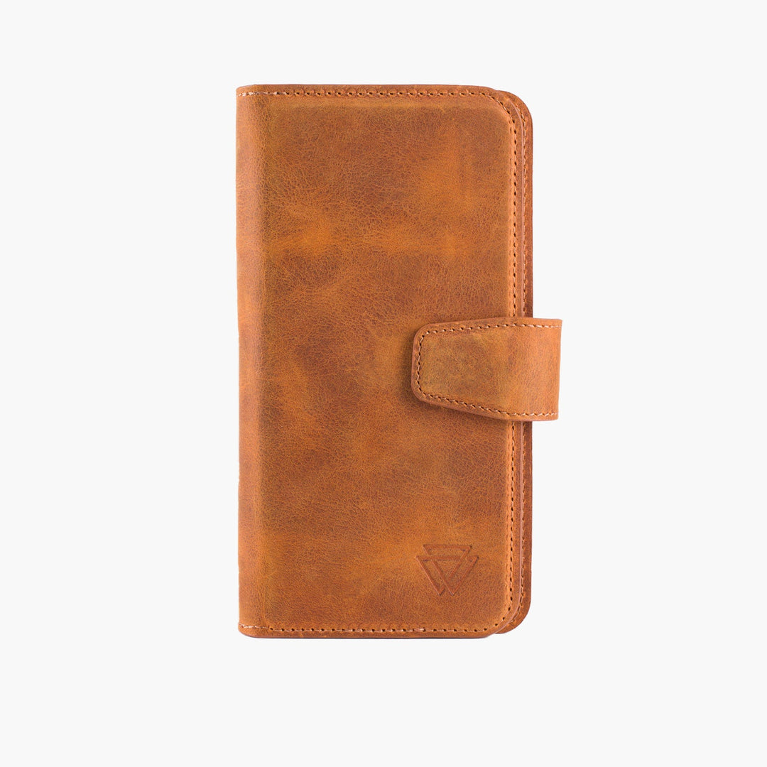 Multi Wallet El Yapımı Hakiki Deri iPhone 15 Plus Kılıfı