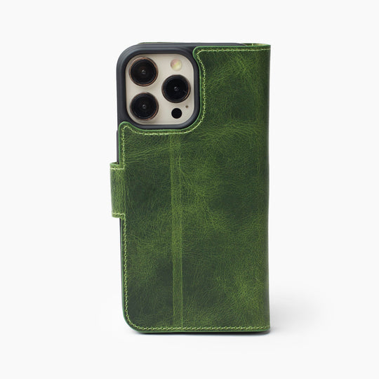 Multi Wallet El Yapımı Hakiki Deri iPhone 15 Plus Kılıfı