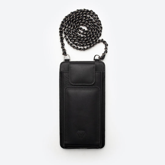 Neck Strap El Yapımı Hakiki Deri iPhone 16 Pro Max Kılıfı