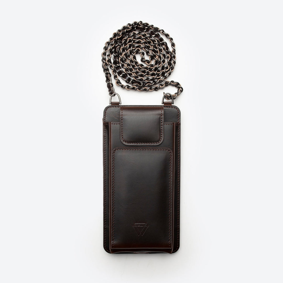 Neck Strap El Yapımı Hakiki Deri iPhone 16 Pro Max Kılıfı